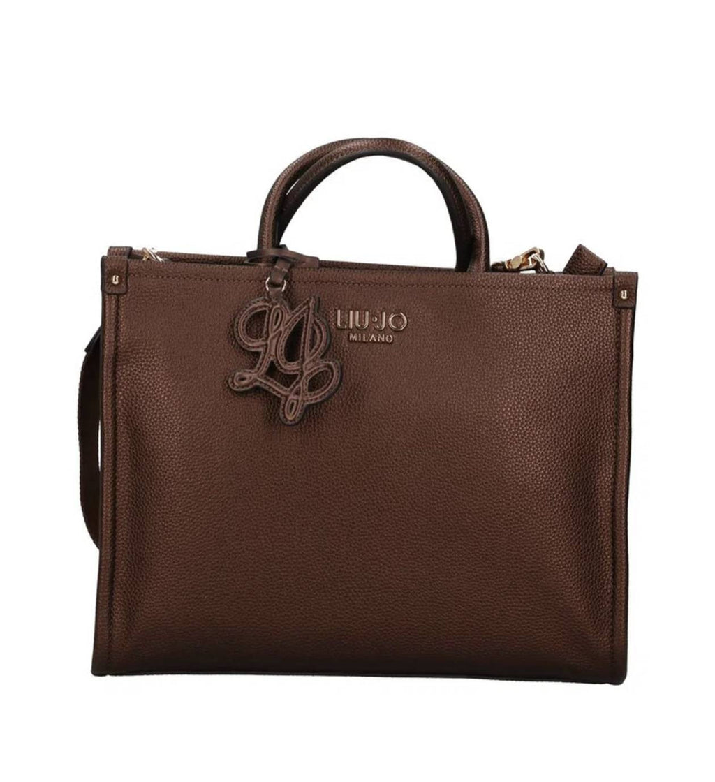Borsa donna Liu-jo M Tote Ridhi testa di moro B27LJ36 AF6206 ES039 X0782