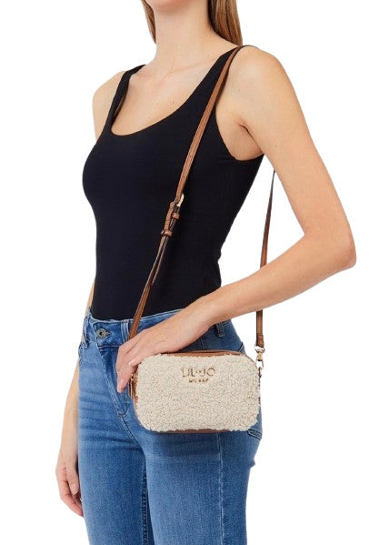 Borsa donna Liu-jo Camera case S Ridhi cream B27LJ47 AF6100 E1163 X0459