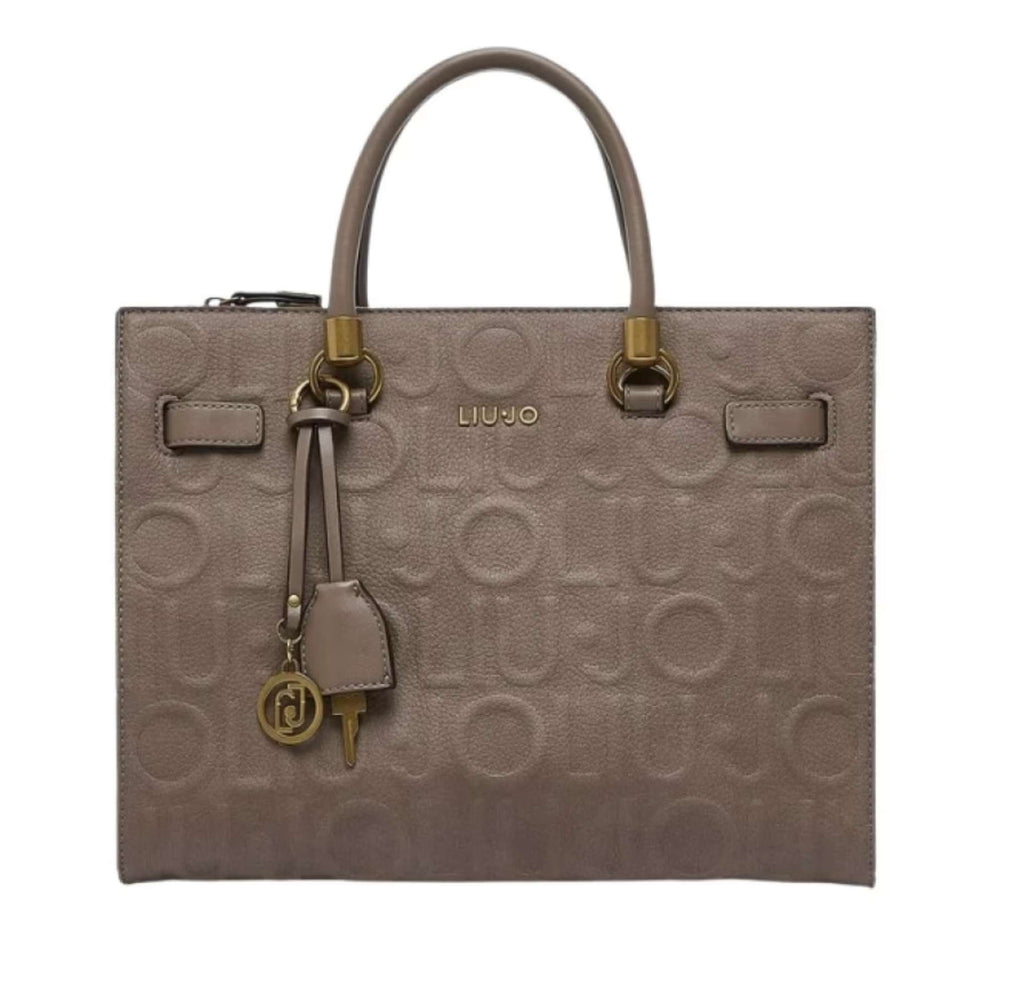 Borsa donna Liu-jo M tote Manhattan mocha B27LJ53 AF6086 E1139 71409