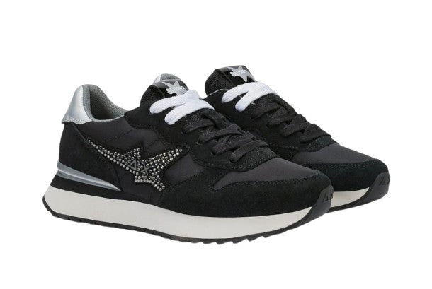 Sneaker donna Sun68 Stargirl strass logo 11 nero D27SU13 Z46223