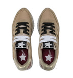 Sneaker donna Sun68 Stargirl strass logo 77 beige scuro D27SU14 Z46223