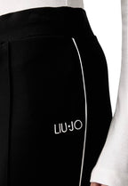 Pantalone donna Liu Jo in felpa nero/bianco E27LJ02 TF6172 JS182 Y9737