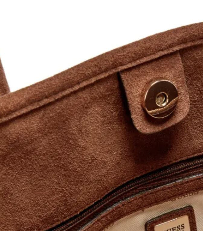 Borsa donna Guess Samantha girlfriend satchel latte/ logo brown B27GU167 JG231306
