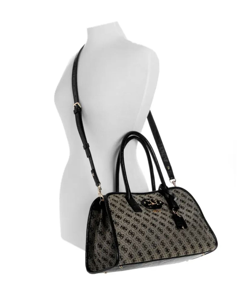 Borsa donna Guess Samantha girlfriend satchel black/ logo B27GU165 JT231306