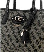Borsa donna Guess Samantha girlfriend satchel black/ logo B27GU165 JT231306