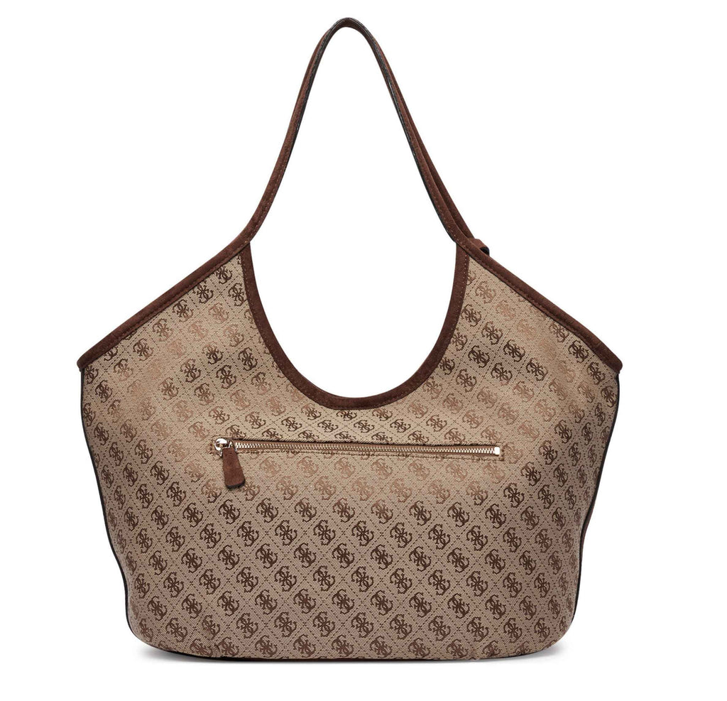 Borsa Guess Samantha tote latte logo brown B27GU172 JG231323