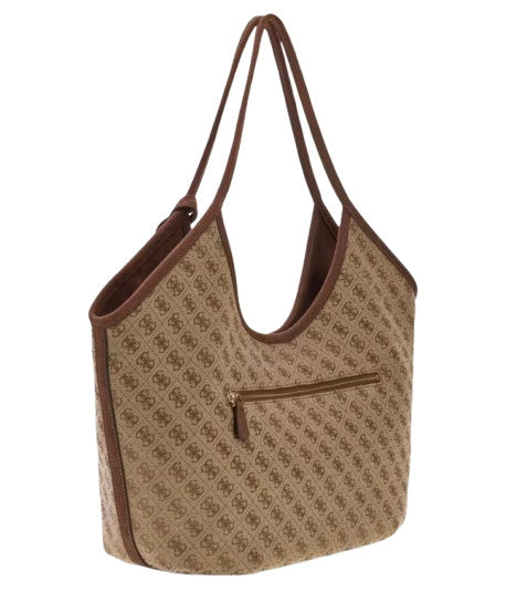 Borsa Guess Samantha tote latte logo brown B27GU172 JG231323