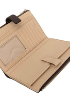 Portafoglio Guess Blake SLG double zip organizer brown logo A27GU61 PD2222157