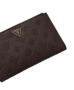 Portafoglio Guess Blake SLG double zip organizer brown logo A27GU61 PD2222157