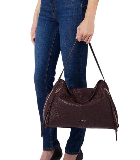 Borsa donna Liu-jo Tilde hobo L red aubergin B27LJ80 AF6046 E1146 91718
