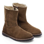 Scarpe donna Birkenstock stivaletto Uppsala zip shearling dark tea D27BI05 1030218