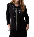 Felpa aperta donna Liu Jo con zip nero E27LJ32 TF6134 FS576 22222