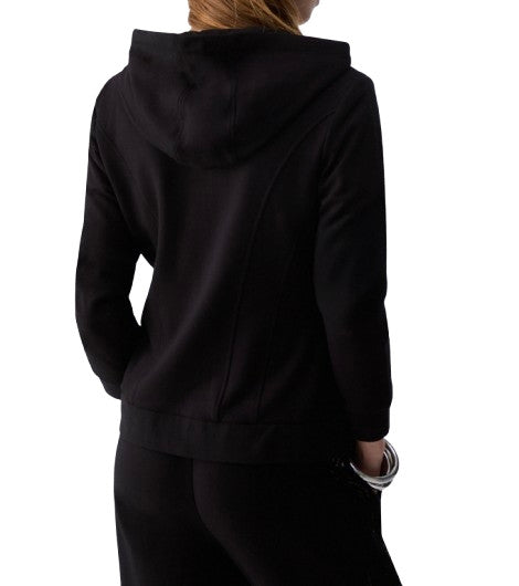 Felpa aperta donna Liu Jo con zip nero E27LJ32 TF6134 FS576 22222