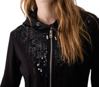 Felpa aperta donna Liu Jo con zip nero E27LJ32 TF6134 FS576 22222