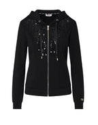 Felpa aperta donna Liu Jo con zip nero E27LJ32 TF6134 FS576 22222