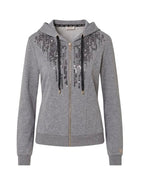 Felpa aperta donna Liu Jo con zip acciaio E27LJ35 TF6134 FS576 02062
