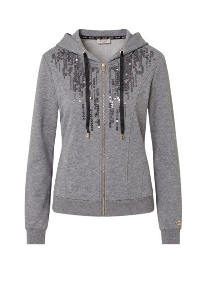 Felpa aperta donna Liu Jo con zip acciaio E27LJ35 TF6134 FS576 02062