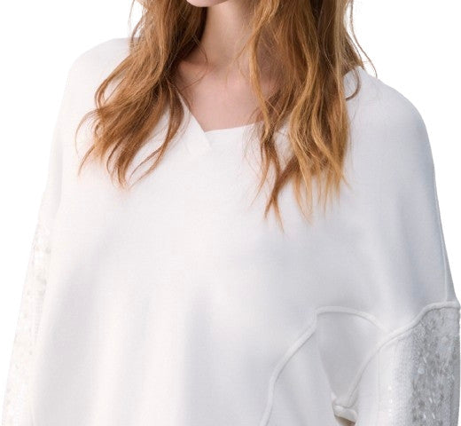Felpa chiusa donna Liu Jo acciaio E27LJ39 TF6140 FS576 10701