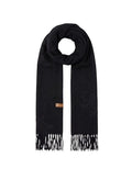 Sciarpa Liu Jo con logo monogram embossed nero C27LJ15 2F6033 T0300 22222