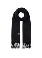 Sciarpa Liu Jo con logo monogram embossed nero C27LJ15 2F6033 T0300 22222