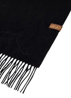 Sciarpa Liu Jo con logo monogram embossed nero C27LJ15 2F6033 T0300 22222