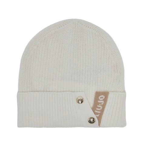 Berretto Liu jo beanie bianco lana/teddy C27LJ04 TF6235 MA22S D3073