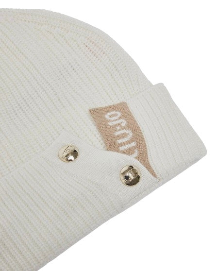 Berretto Liu jo beanie bianco lana/teddy C27LJ04 TF6235 MA22S D3073