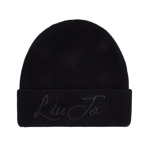 Berretto Liu jo beanie nero C27LJ09 TF6270 MS75L 22222