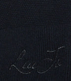 Sciarpa Liu Jo con logo ricamato nero C27LJ07 TF6269 MS75L 22222