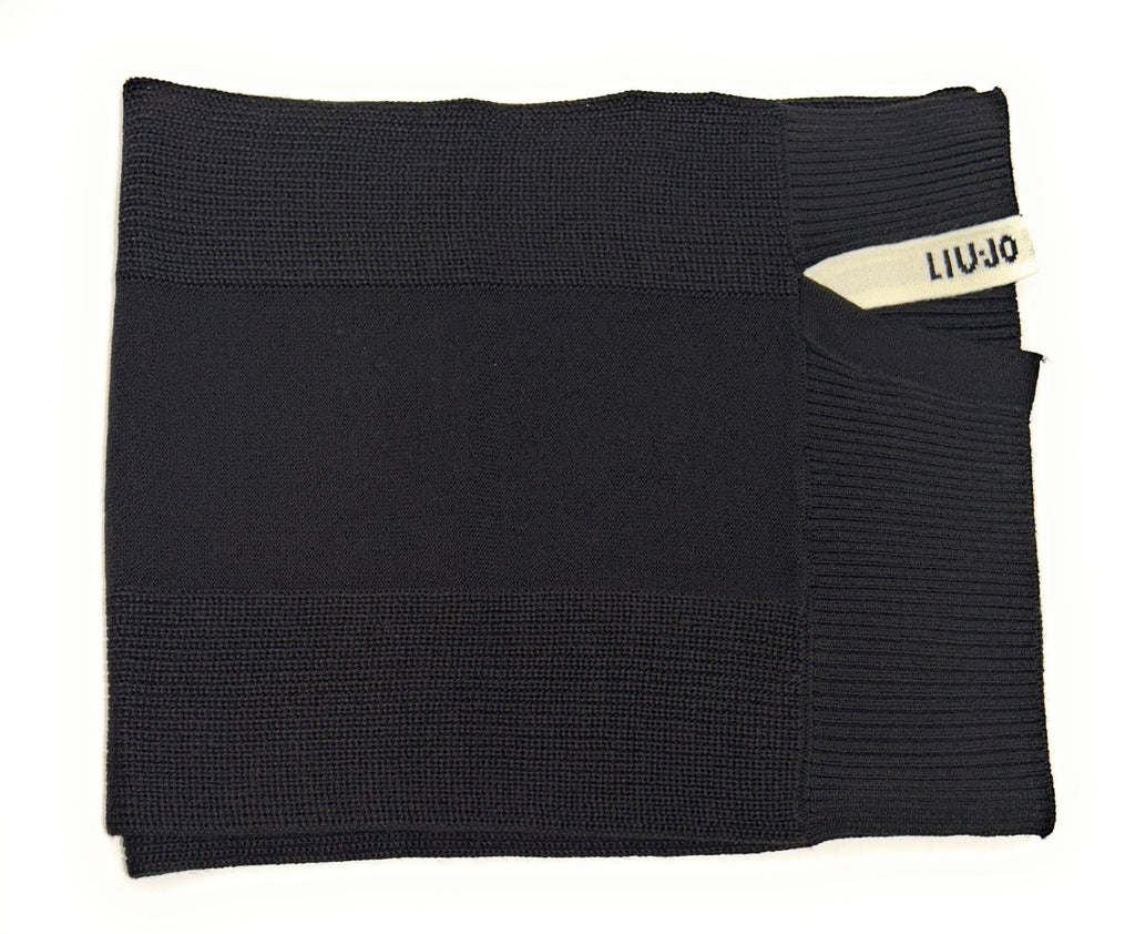 Sciarpa donna Liu Jo in maglia nero C27LJ01 TF6234 MA22S A3521