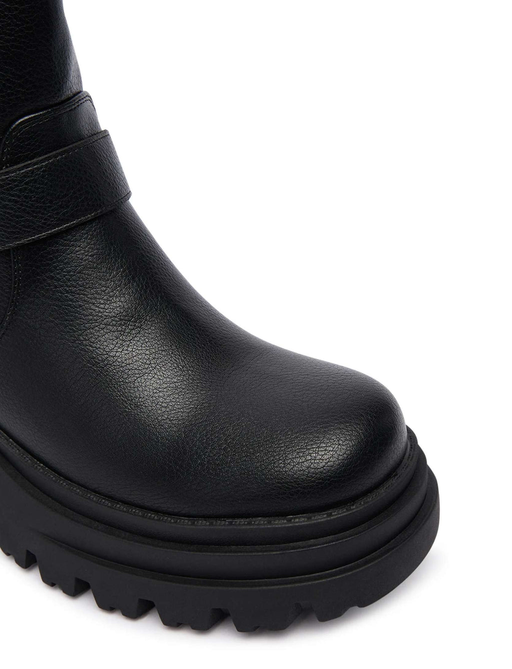 Scarpe donna Buffalo stivaletto Bravr biker lo vegan nappa black D27BF07 BN1220067