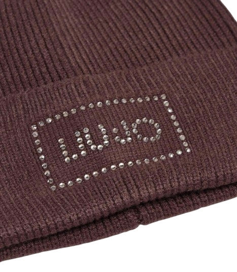 Berretto Liu jo beanie con logo testa di moro C27LJ21 2F6022 MA38S 00533