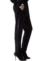 Pantalone donna Liu Jo in felpa nero E27LJ36 TF6143 FS576 D3063