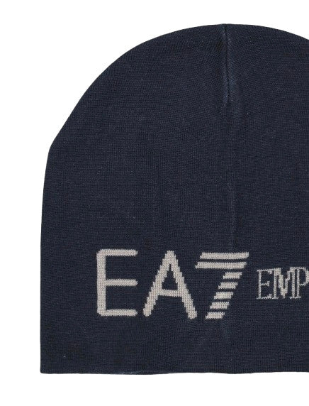 Berretto EA7 Emporio Armani beanie armani blu/white C27EA07 7X000913 AF11994 MB005