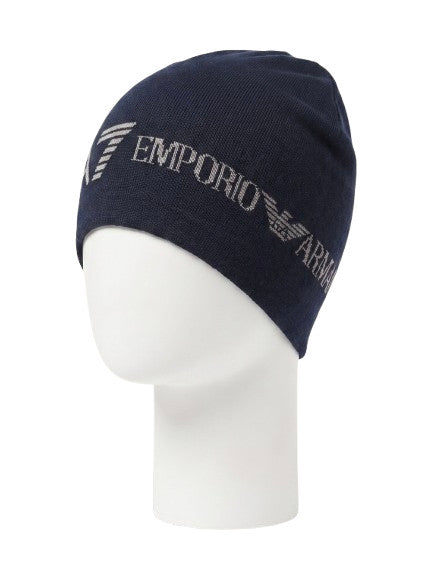 Berretto EA7 Emporio Armani beanie armani blu/white C27EA07 7X000913 AF11994 MB005