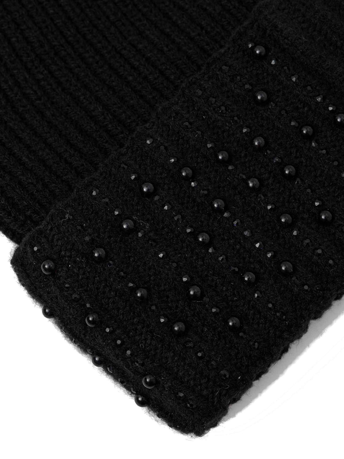Berretto Liu jo beanie con applicazioni e logo nero C27LJ41 2F6027 MAA06 22222