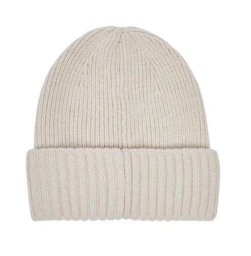 Berretto Liu jo beanie con applicazioni e logo burro C27LJ42 2F6027 MAA06 00192