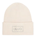 Berretto Liu jo beanie con logo burro C27LJ43 2F6022 MA38S 00192