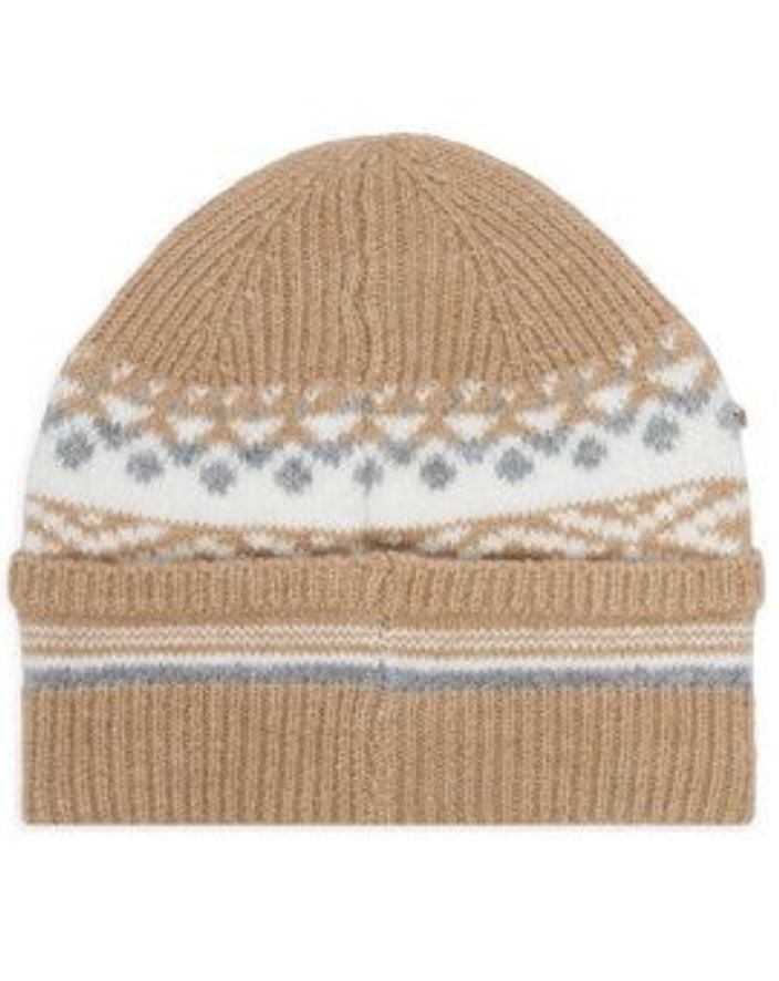 Berretto Liu jo beanie jacquard crystal cammello C27LJ44 2F6005 MA31S 00070