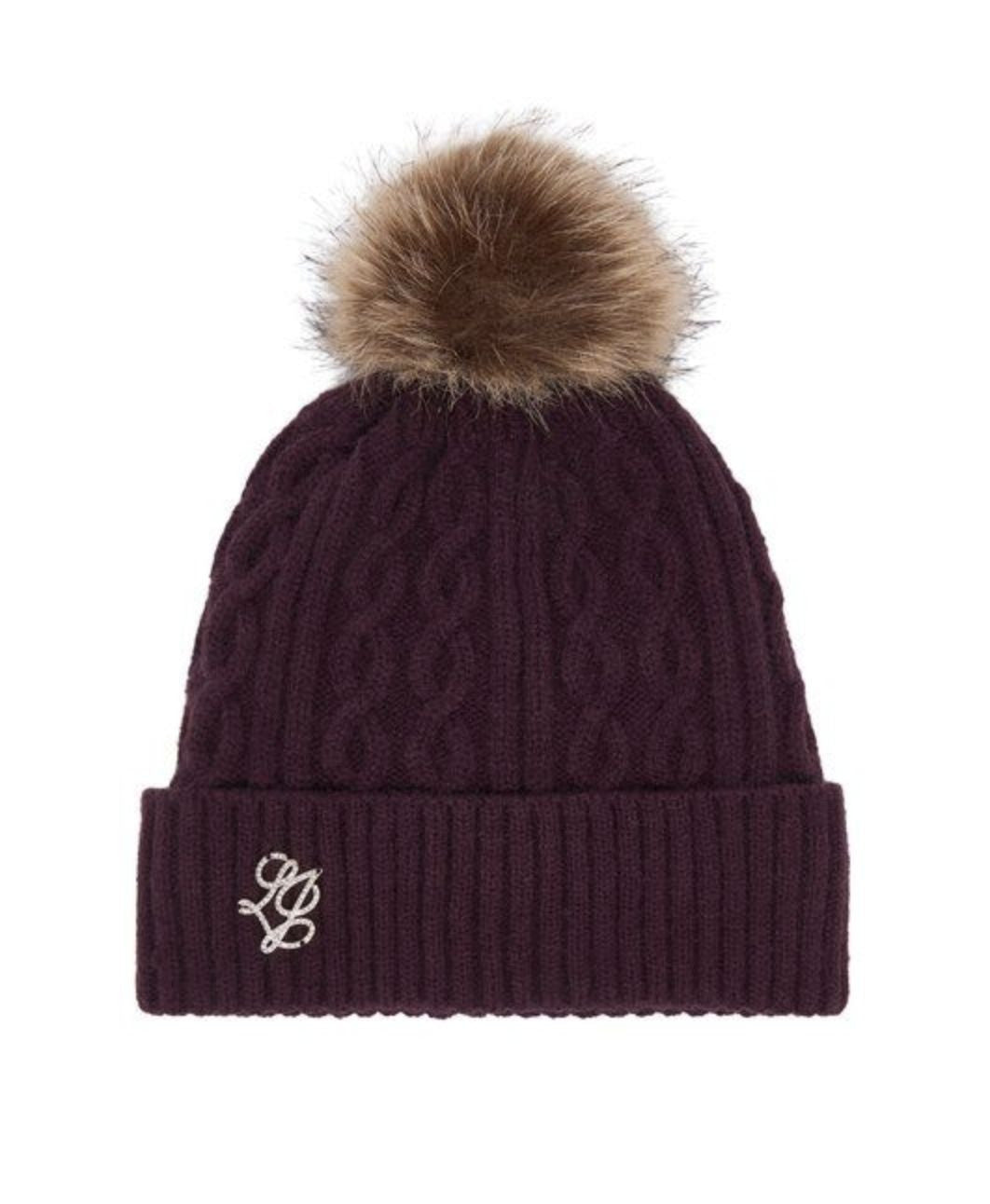 Berretto Liu jo beanie a maglia red aubergine C27LJ47 2F6008 MA33S 91718