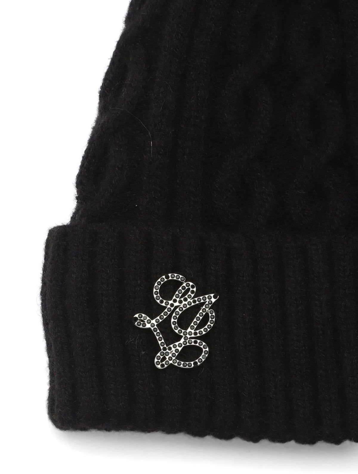Berretto Liu jo beanie a maglia nero C27LJ48 2F6008 MA33S 22222