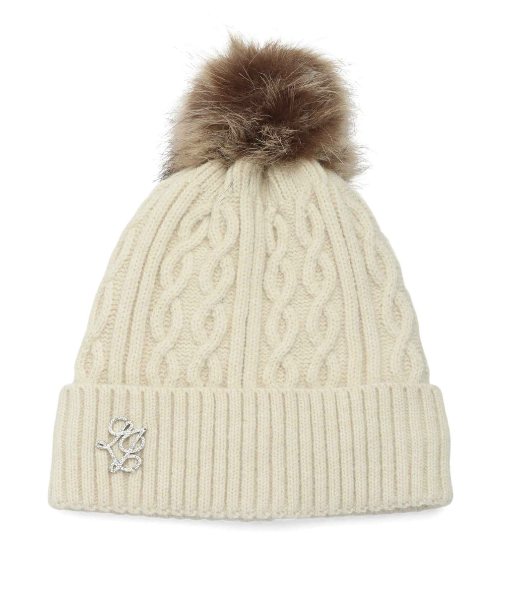 Berretto Liu jo beanie a maglia burro C27LJ50 2F6008 MA33S 00192
