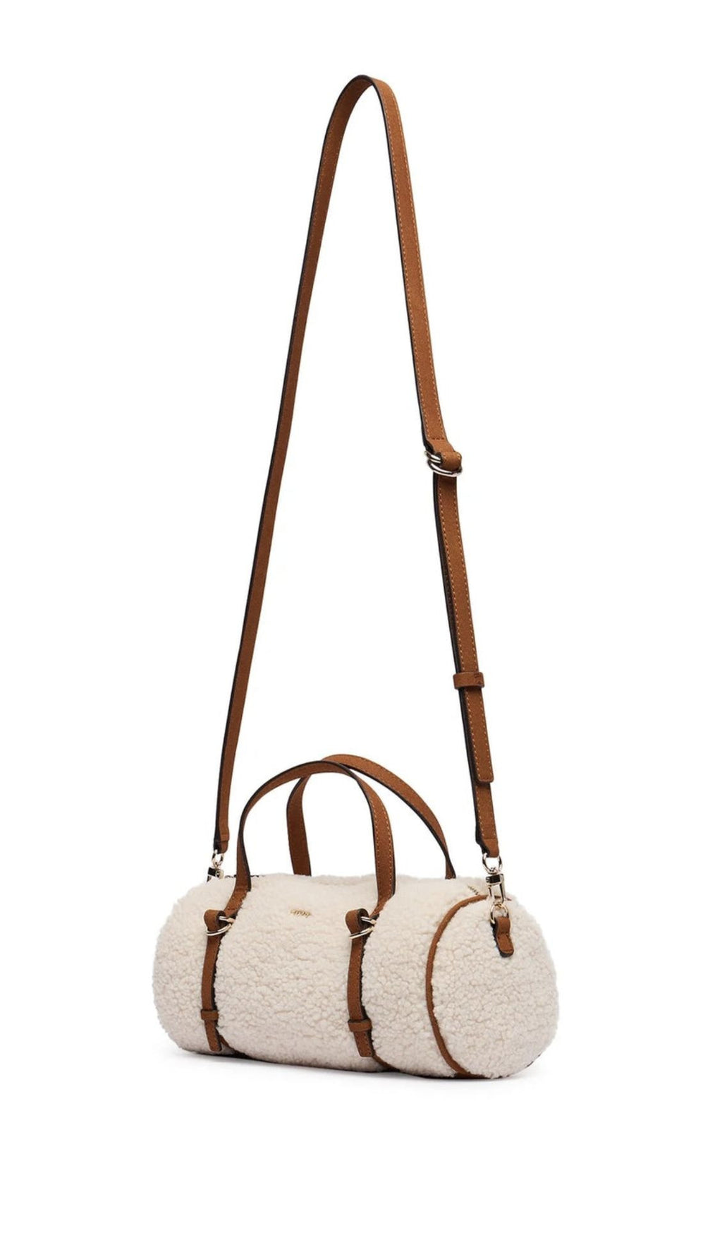 Borsa donna Guess hobo Taylor mini barrel Satchel white/cognac B27GU187 WS232576