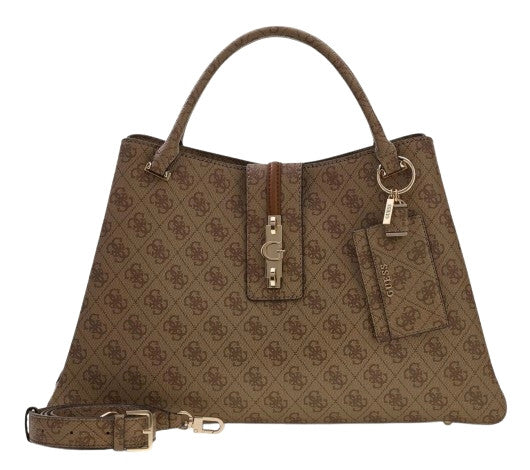 Borsa donna Guess a mano/tracolla Yvonne latte logo B27GU192 SG237822