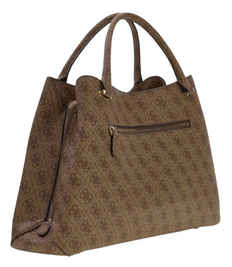 Borsa donna Guess a mano/tracolla Yvonne latte logo B27GU192 SG237822