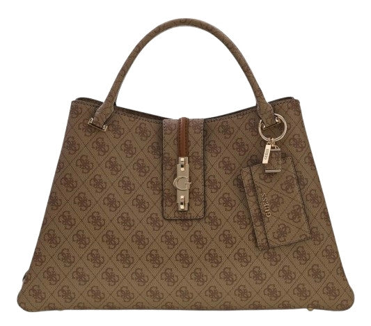 Borsa donna Guess a mano/tracolla Yvonne latte logo B27GU192 SG237822