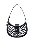 Borsa donna a mano/spalla Armani Exchange black/white B27AX39 XW002565 AF26571 MC045