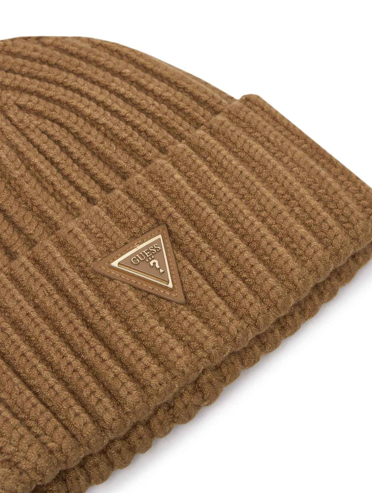 Berretto Donna Guess beanie marrone chiaro C27GU42 AW5623VIS01