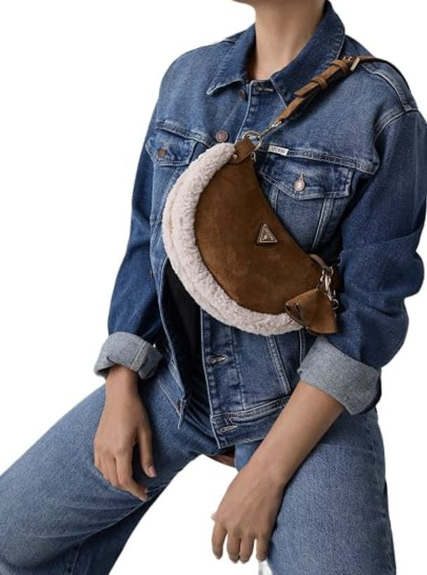Borsa donna Guess a spalla/tracolla Katie cognac B27GU204 SW225318