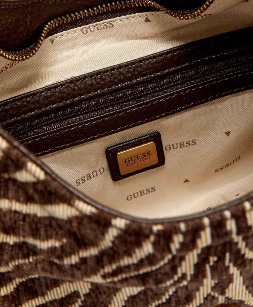 Borsa donna Guess a mano/spalla Camden mini brown B27GU207 ZB930872